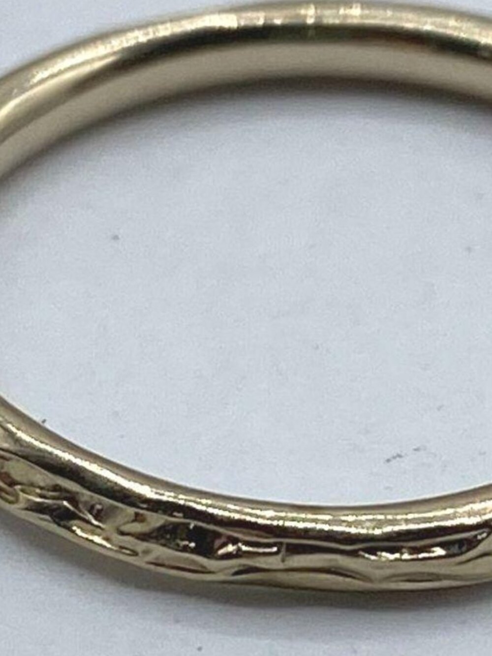 14K Yellow Gold Detailed Band Ring Size 7.25 - Picture 2 of 6